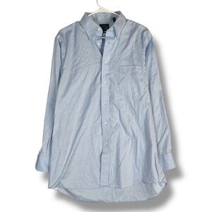 Eagle Shirt Makers Mens Long Sleeve Non-Iron Stretch Collar 16 32/33 Blue